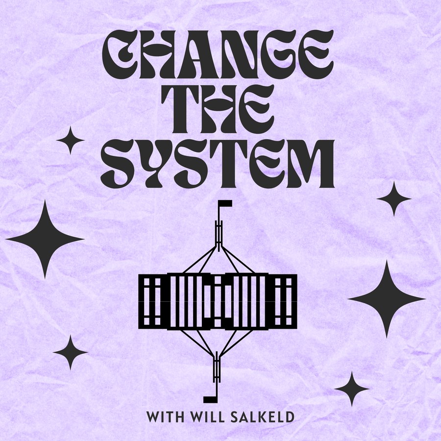 Change the System podcast cover art
